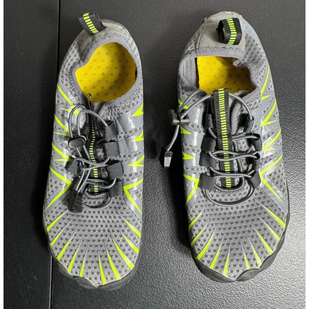 Hike Footwear Panthera Barefoot Shoes Grey Lime Green Minimalist Wide Toe Box 39